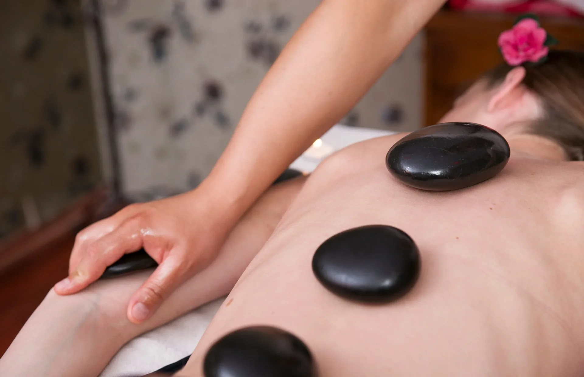 Hot stone massage